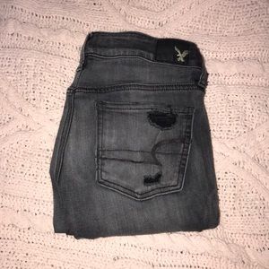 American Eagle low rise jeggings, super stretch